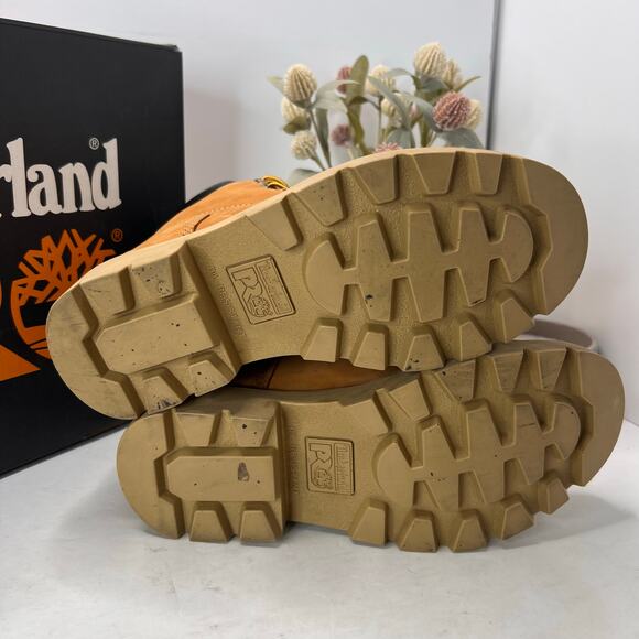 Timberland PRO Sawhorse 6" Composite Safety Toe Boots Wheat Men 6M - Picture 8 of 10